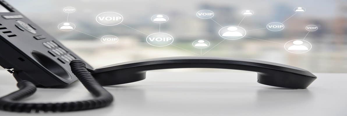 Telephone with a person and VoIP elements